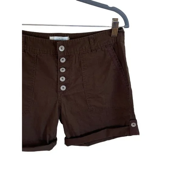 Sundance Size 6 Brown Everyday Explorer Shorts Cotton Stretch 31x 8.5"/6"cuff - Picture 13 of 16